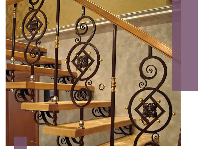 Изготовление кованых лестниц под ключ в Аксае