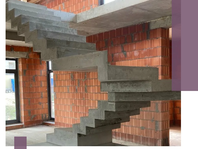 Изготовление бетонных лестниц под ключ в Аксае