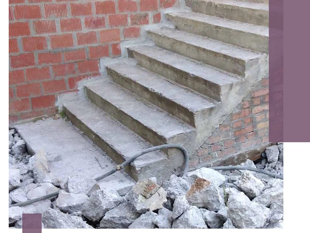 Демонтаж бетонных лестниц в Аксае: быстро и безопасно