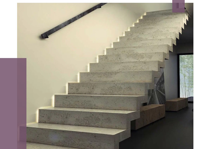 Облицовка бетонных лестниц в Аксае от 4571 руб/м2