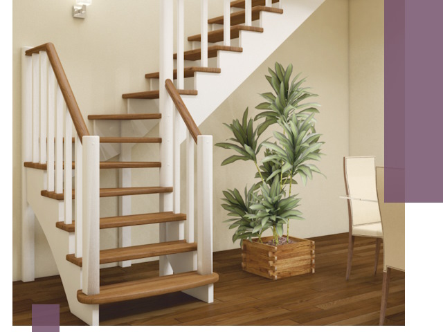 Г-образные лестницы под ключ в Аксае — изготовление и монтаж