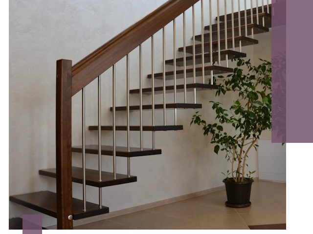 Лестницы на больцах под ключ в Аксае – изготовление и монтаж