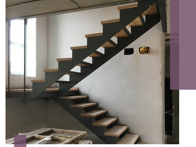 Изготовление лестниц на металлокаркасе в Аксае от производителя