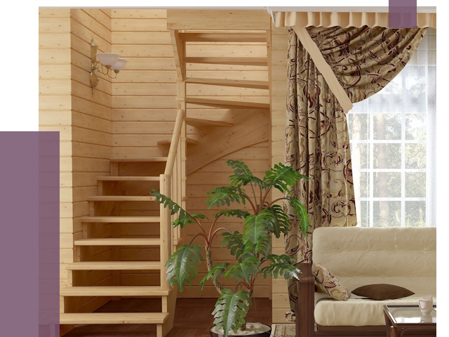 Лестницы для дачи в Аксае от 75416 руб.  | ПРОЛЁТ-Акс