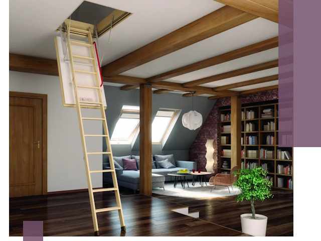 Чердачные лестницы под ключ в Аксае: изготовление и монтаж