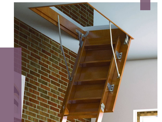 Установка чердачной лестницы в Аксае от 7770 руб. | ПРОЛЁТ-Акс