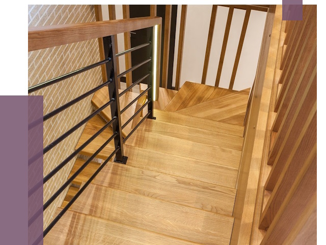 Лестницы из ясеня в Аксае под ключ от 9954 руб. 