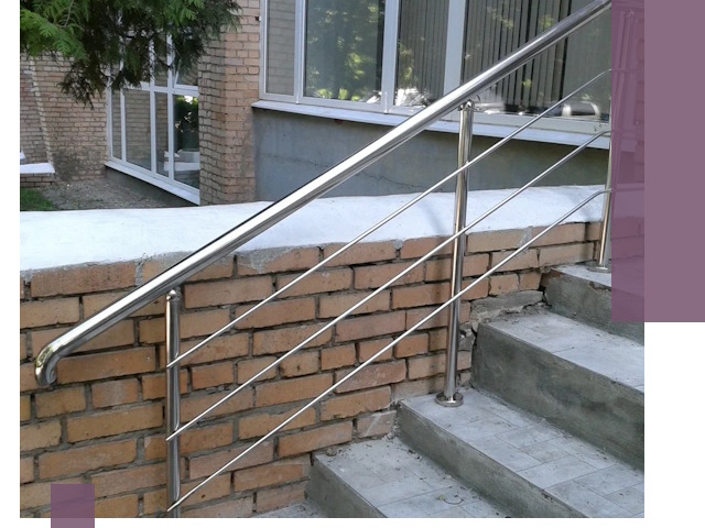 Перила из нержавеющей стали высокого качества в Аксае