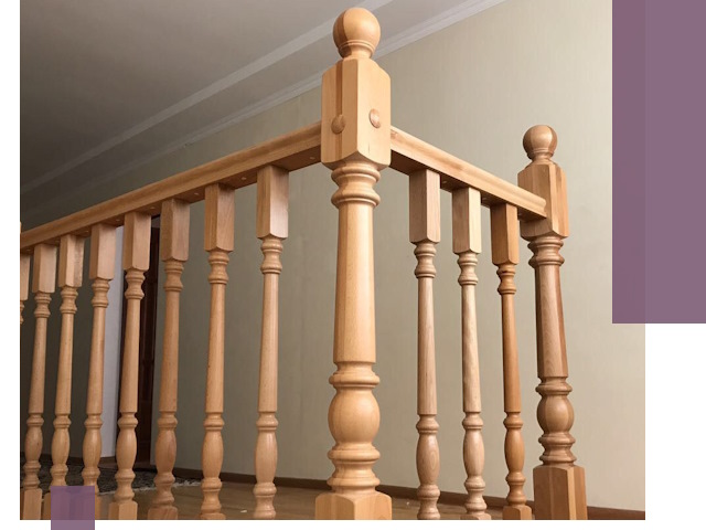 Деревянные перила на заказ в Аксае: монтаж и изготовление