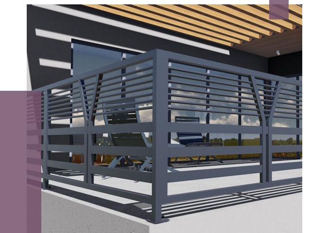 Изготовление балконных ограждений в Аксае от 10665 руб. | ПРОЛЁТ-Акс