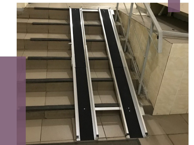 Установка пандуса в подъезд в Аксае от 7922 руб. под ключ | ПРОЛЁТ-Акс