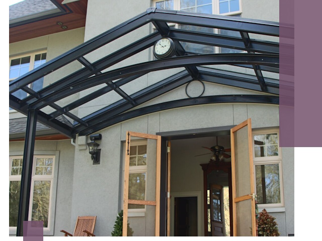 Изготовление и монтаж навесов и козырьков в Аксае