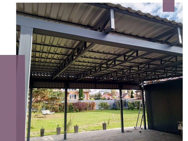 Монтаж навесов в Аксае от 7313 руб. — установка навеса | ПРОЛЁТ-Акс