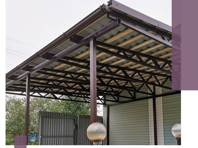 Навесы под ключ в Аксае: изготовление, монтаж и гарантия