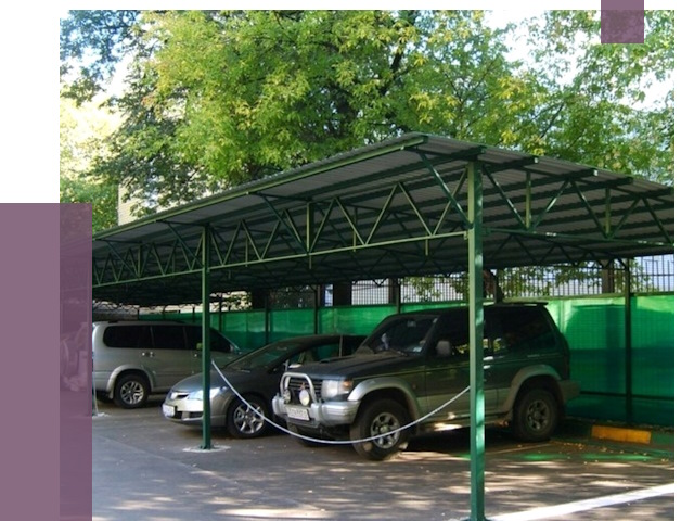 Навесы для парковки в Аксае от 79732 руб. заказать | ПРОЛЁТ-Акс