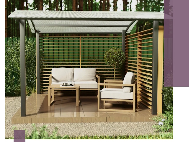 Навесы для дачи в Аксае: изготовление, монтаж и демонтаж