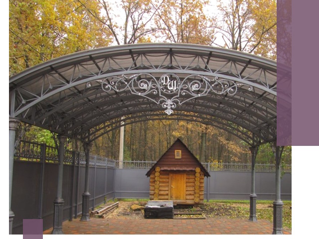 Кованые навесы премиум-класса под заказ в Аксае