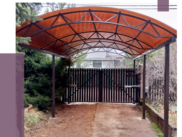 Арочные навесы в Аксае от 12645 руб. — изготовление и монтаж | ПРОЛЁТ-Акс