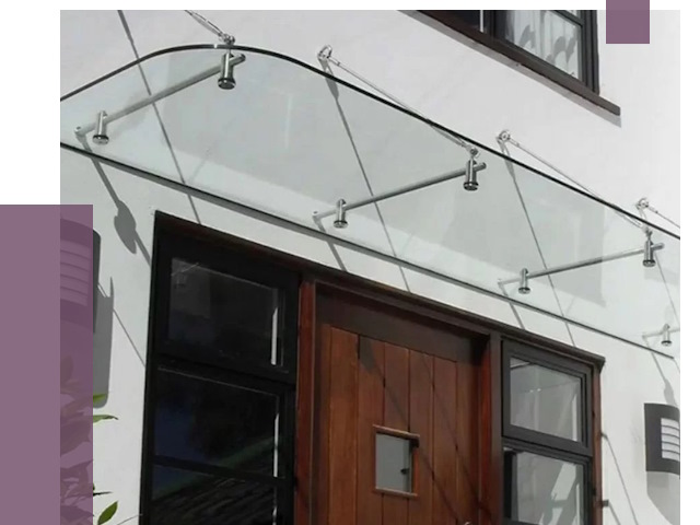 Стеклянные козырьки в Аксае от 18790 руб. | ПРОЛЁТ-Акс