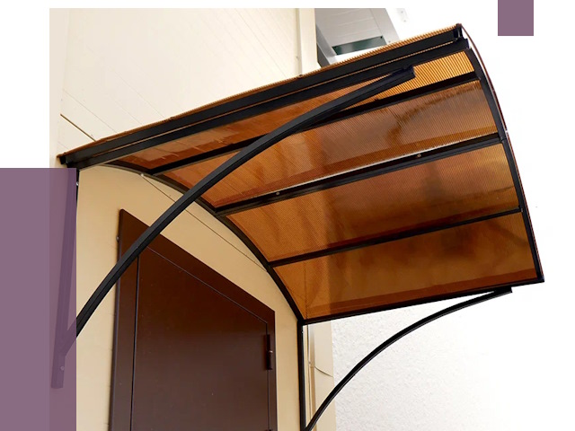 Недорогие козырьки в Аксае от 7536 руб.  | ПРОЛЁТ-Акс