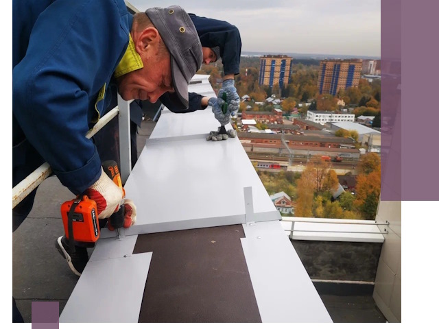 Монтаж парапетов в Аксае — установка прочных металлических ограждений