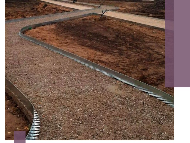 Металлические бордюры под ключ в Аксае — изготовление и монтаж