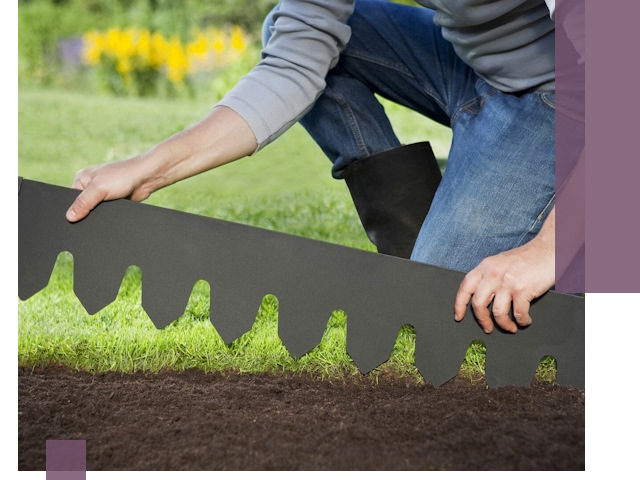 Металлические бордюры для газона в Аксае — изготовление и монтаж