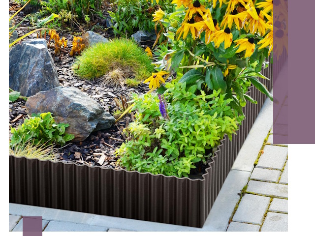 Металлические бордюры для клумб в Аксае — производство и монтаж